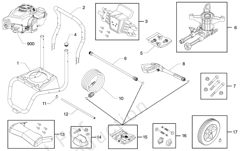 Briggs & Stratton 3,000 psi 020688 Pressure Washer Parts